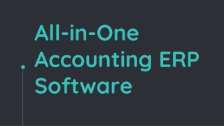 All-in-One Accounting ERP Software