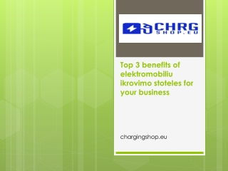 Top 3 benefits of elektromobiliu ikrovimo stoteles your business