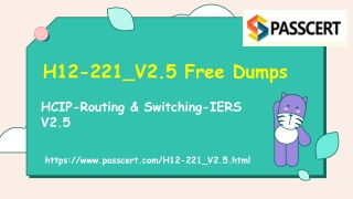 H12-221_V2.5 HCIP-Routing & Switching-IERS V2.5 Exam Dumps