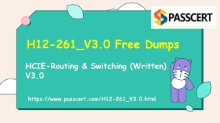 H12-261_V3.0 HCIE-Routing & Switching (Written) V3.0 Exam Dumps