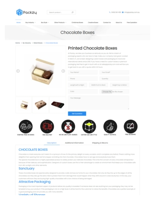 Customized Chocolate Boxes