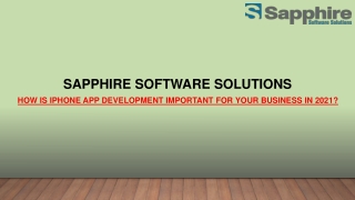 How Is iPhone App Development Important for Your Business in 2021