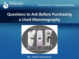 Questions to Ask Before Purchasing a Used Mammography