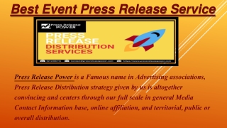 Event Promotion Press Release Service Your Way To Success