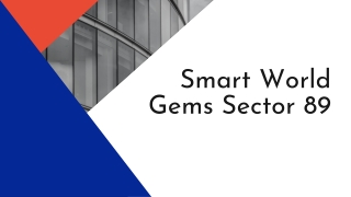 Smart World Gems Sector 89 Gurgaon | A Forest Trail For Your Evening Runs