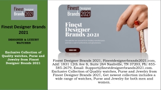 Finestdesignerbrands2021.com - Ph 855-585-2679