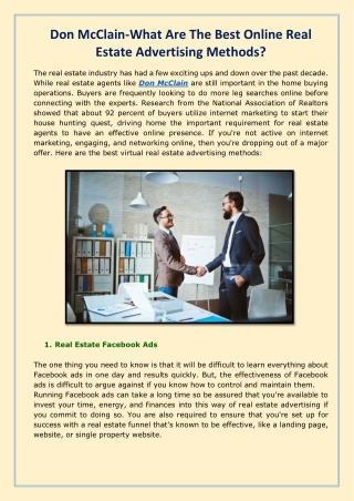 Don McClain-What Are The Best Online Real Estate Advertising Methods-converted
