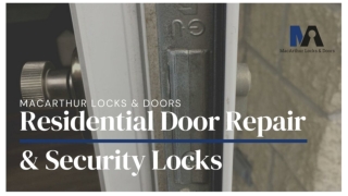 MacArthur Locks & Doors - Commercial Door Installation - PPT