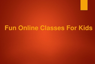 Fun Online Classes For Kids