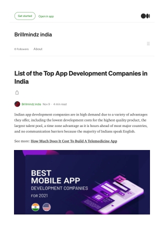 list of the top app development companies in india