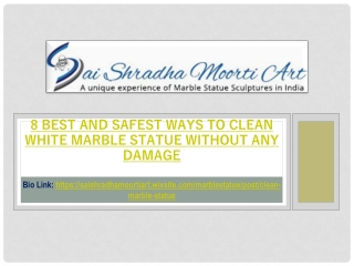 Safest Ways to Clean White Marble Statue