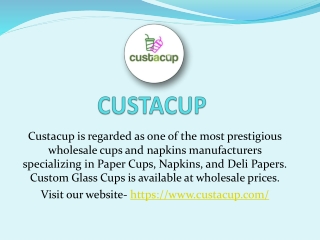 Are You Struggling With Custom Cups & Napkins?