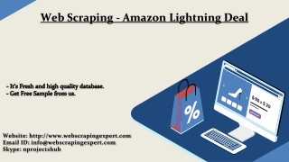 Web Scraping - Amazon Lightning Deal