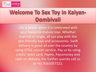 Sex Toys In Kalyan-Dombivali