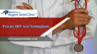 Private HIV test Nottingham