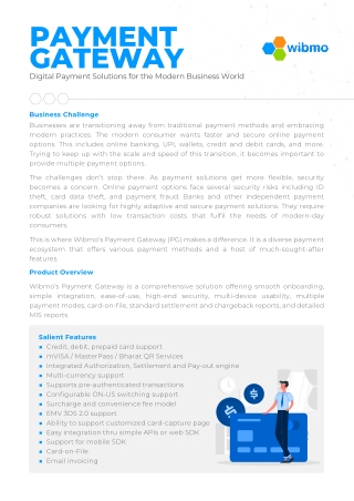 Payment-Gateway-Brochure, Wibmo