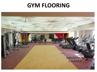 Gym Flooring Suppliers In Abu Dhabi