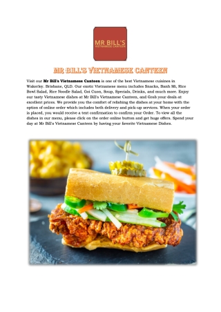 Mr Bill's Vietnamese Canteen