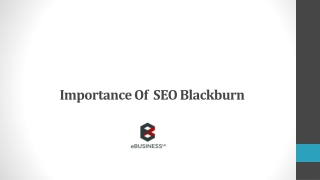 Importance Of  SEO Blackburn