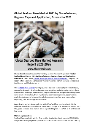 Global Seafood Base Market Research Report 2021-2026