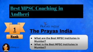 Best MPSC Coaching Institute in Andheri