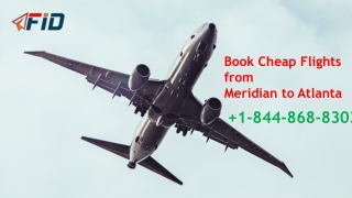 Book Cheap Flights from Meridian to Atlanta
