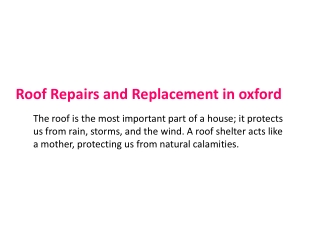 Chimney repair in oxford