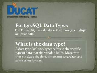 PostgreSQL Data Types
