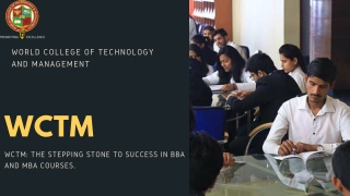Best BBA College in Delhi NCR | WCTM