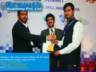 Fire safety officer course in Chapra by Growth Academy with Best Training Guidelines