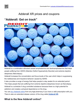 adderall xr prices and coupons