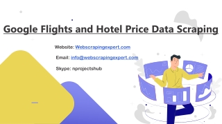 Google Flights and Hotel Price Data Scraping