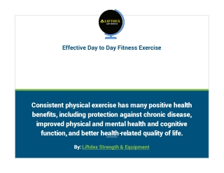 effective day to day fitness exercise with Home gym equipment