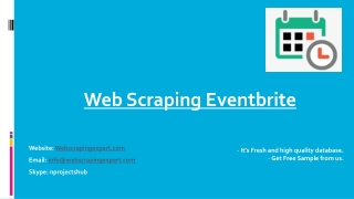 Web Scraping Eventbrite