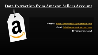 Data Extraction from Amazon Sellers Account