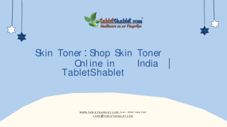 Shop Skin Toner Uses Online at Best Price for in India | TabletShablet