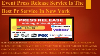 Event press release service is the best service in New York