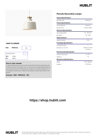 Buy Percole Pendant Lights for Dining Table Online at Best Price
