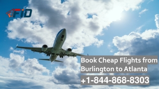 Book Cheap Flights from Burlington to Atlanta