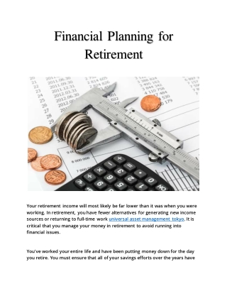 Financial Planning for Retirement
