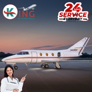 King Air Ambulance from Patna with Medication Facility at Effective Charge