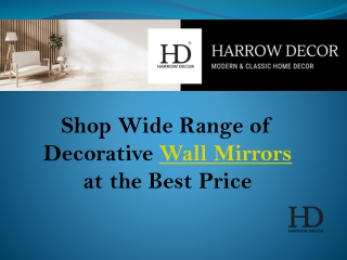 Shop Wide Range of Decorative Wall Mirrors at the Best Price