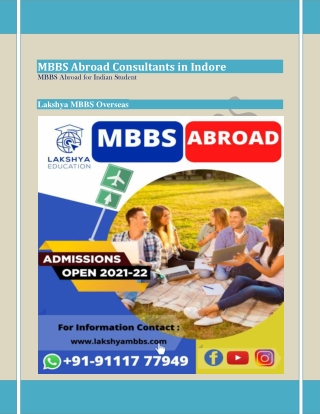 MBBS Admission Consultants in Indore