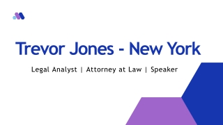 Trevor Jones - New York - Experienced Professional