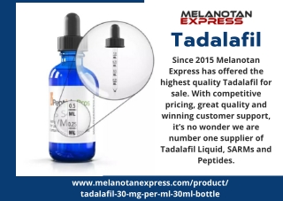 Tadalafil - (30 MgMl @ 30ml) - $32.50