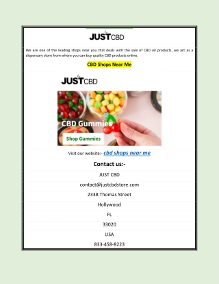 CBD Shops Near Me