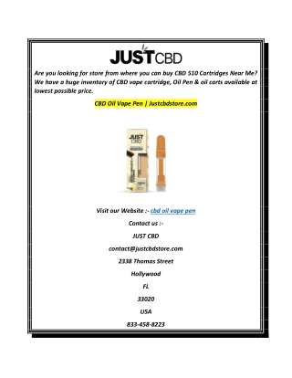 CBD Oil Vape Pen  Justcbdstore.com