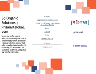 3d Organic Solutions  Prismartglobal.com