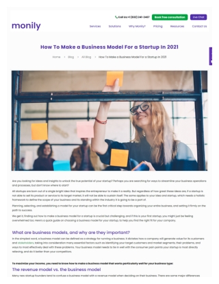 How To Make a Business Model For a Startup In 2021