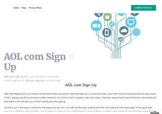Aol com Sign Up